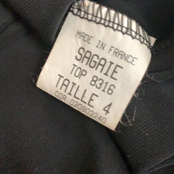 Black Sleeveless Rhinestone Blouse - Picture 8 of 8